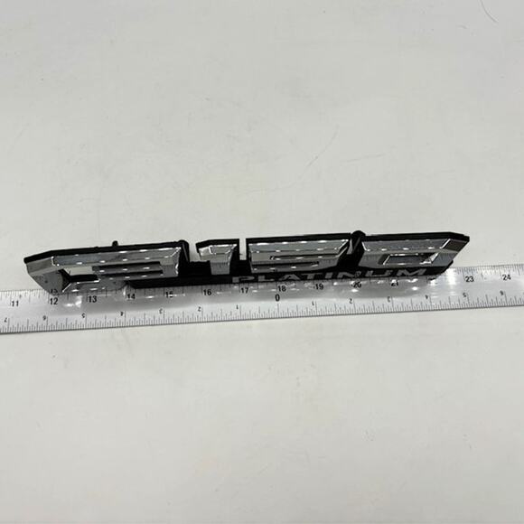 Ford F-150 Platinum Emblem 10" Nameplate Truck Vehicle Fender OEM Parts Chrome - Picture 2 of 4